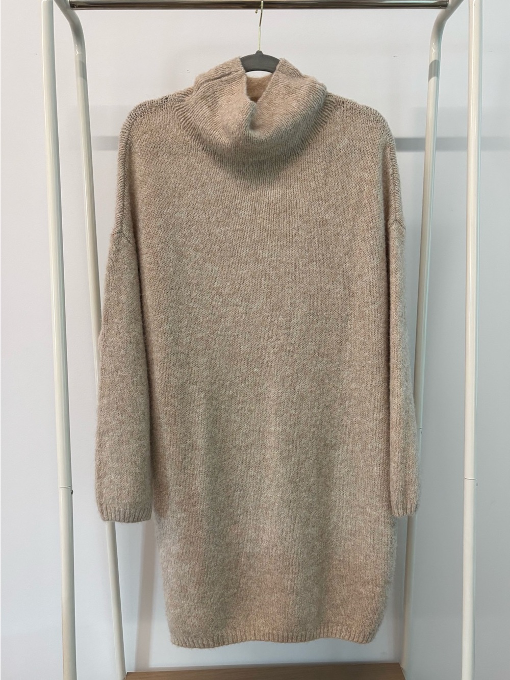 aerie‎ Beige Turtleneck Sweater Dress